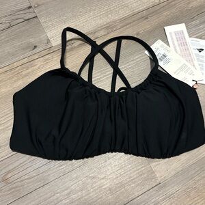 CALIA bikini top small black new with tags